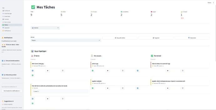 Calendrier Assistant IA Local Vision DIgital Bapaume