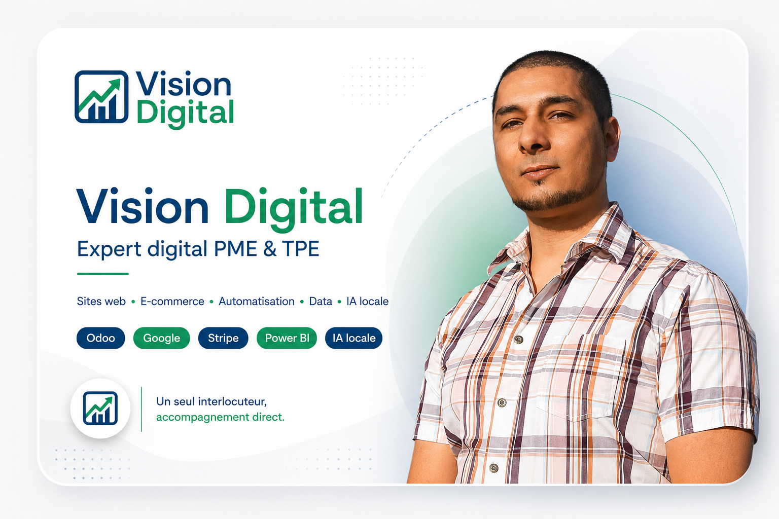Jamal Béchata, expert digital pour PME et TPE - Vision Digital, Bapaume Pas-de-Calais