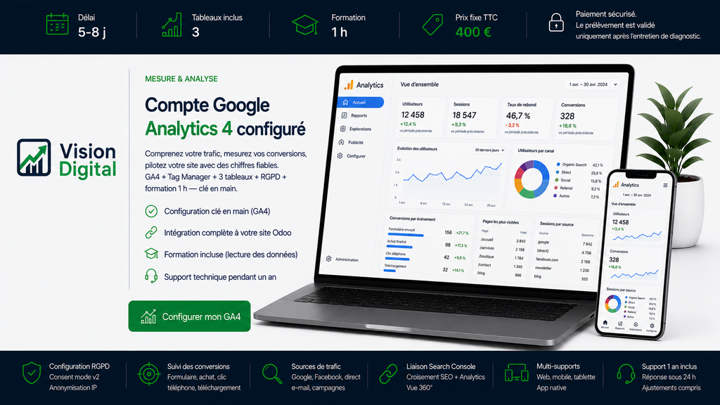 service google analytics vision digital - service Vision Digital pour PME Bapaume