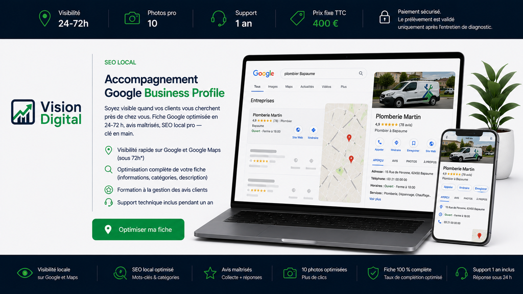 service google business vision digital - service Vision Digital pour PME Bapaume